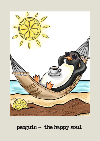 Penguin relaxing